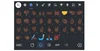 Image shows a texting keyboard with various hand emojis with the Black skin tone, except the handshake emoji, which is yellow only.