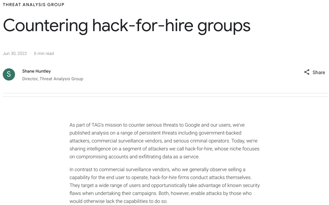 Webinar: Massive Hack-For-Hire Groups Uncovered