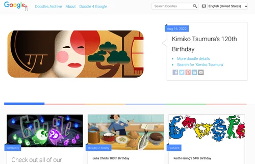 Archive of Google Doodles for Bangladesh