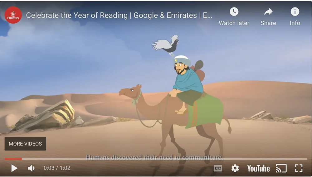 Video that covers a family conversation, showing the importance of reading and how to read online