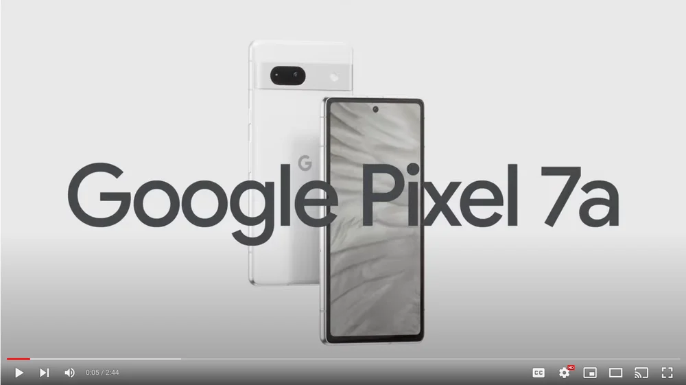 Short video introducing the Pixel 7a