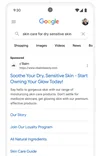 Imagen de un anuncio de Búsqueda en la página de resultados de Google que fue creada con ayuda de IA generativa.