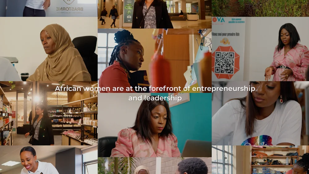 A collage showing the 6 women entrepreneurs sharing their stories in the #WomeninIT series