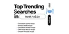 A graphic showing the top 5 trending recipe searches in Australia, with an emoji of a bowl and cutlery