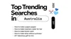 A graphic showing the top 5 trending DIY searches in Australia, with emojis of scissors and hearts