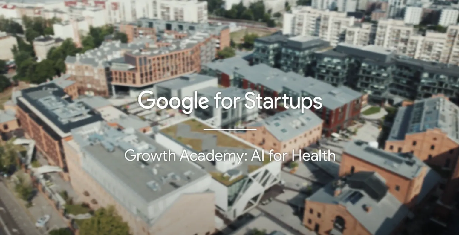 Promo image for the Google Growth Academy: AI for Health program.