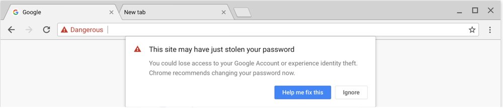 chrome phishing image