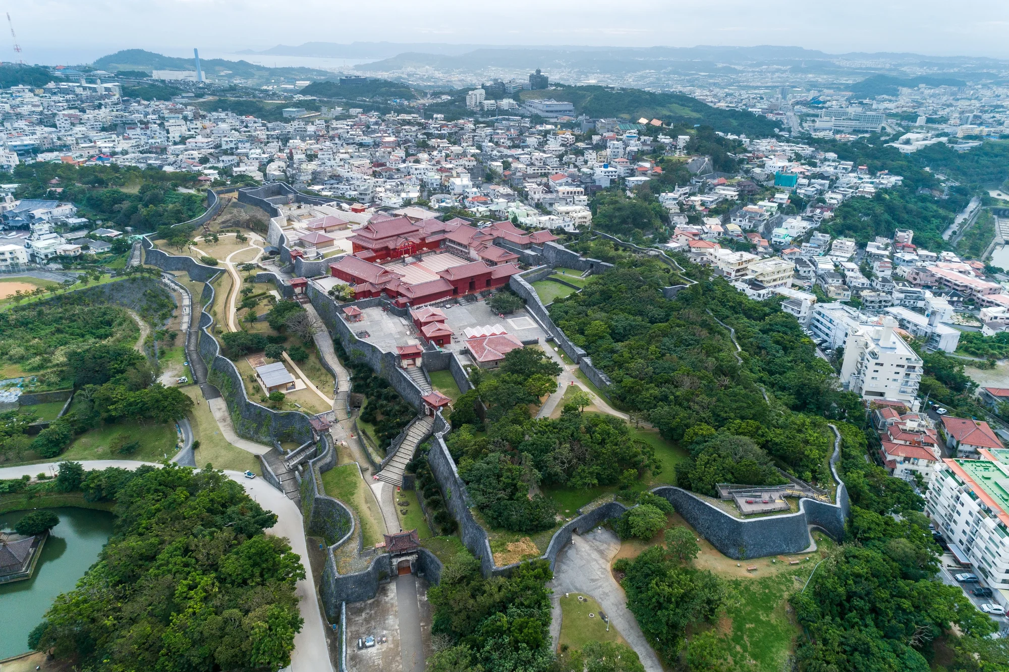 Shuri Castle from above
