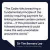 An image of a quote from Sir Tim Berners Lee