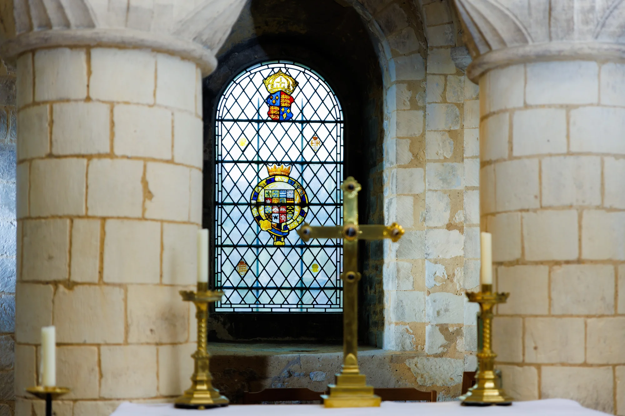 Stained glass window, Tower of London