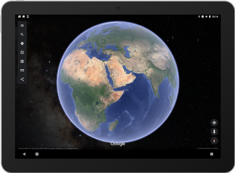 Stelle in Google Earth su un tablet device.png