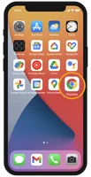 Image of iPhone home screen with the Chrome app being selected.