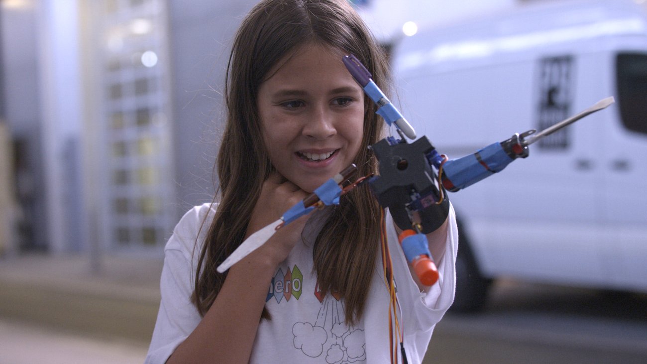 Kids use AIY kits to create super-powered wearables