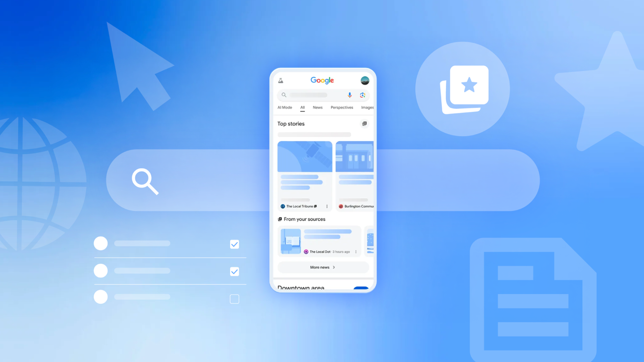 Google supporting the web ecosystem graphic