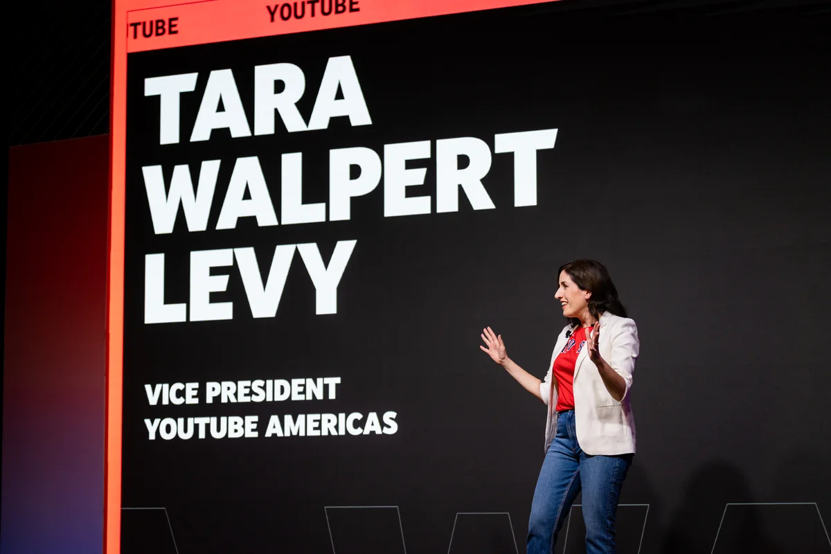 Tara Walpert Levy on stage