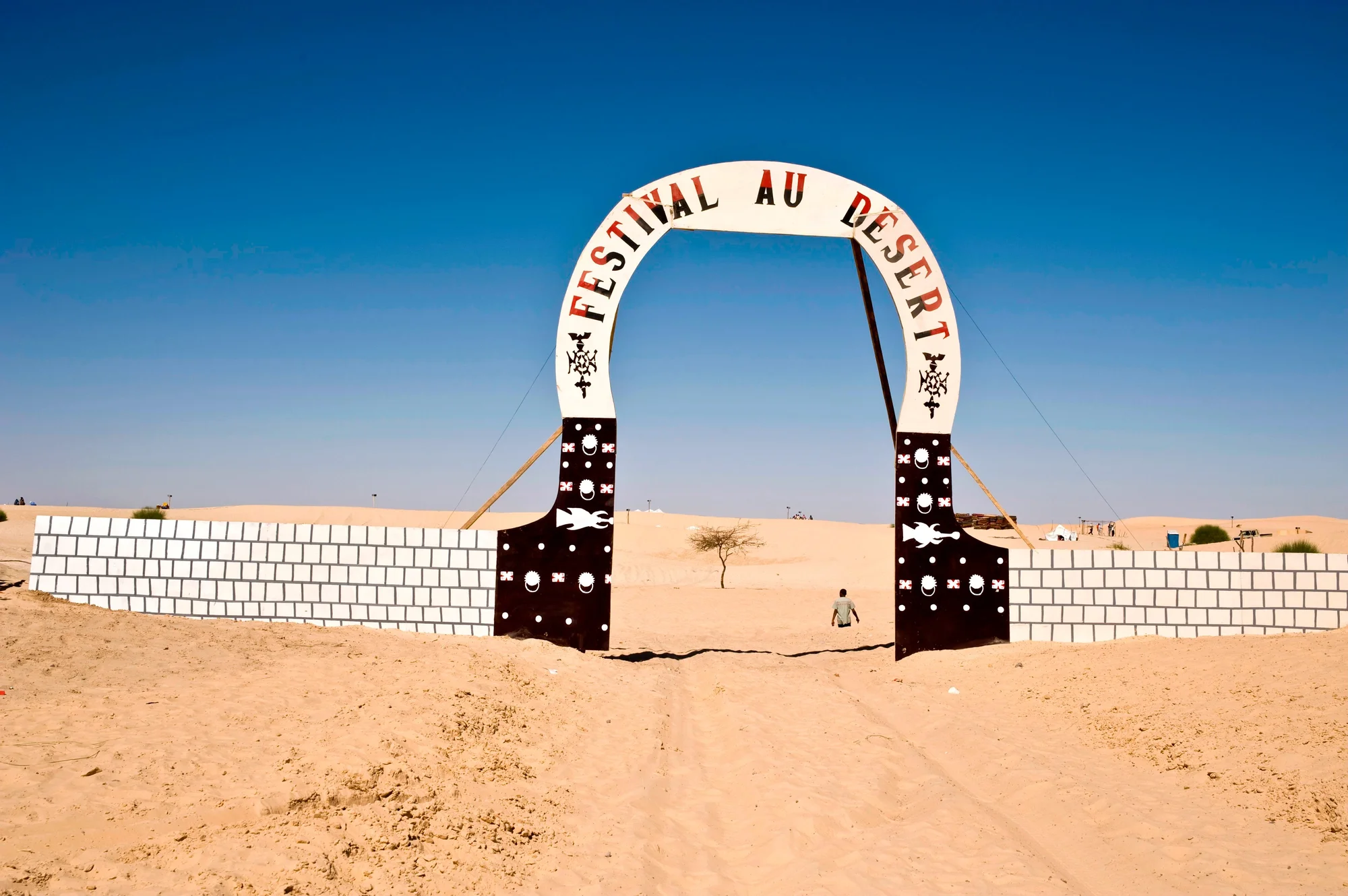 The Entrance to the Festival au Désert Camp.