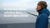 Photo of a woman on the right dressed in a winter coat and hat standing by the sea; to the left is the title of the video: Where the Internet Lives – A creative water solution for a Dutch data center