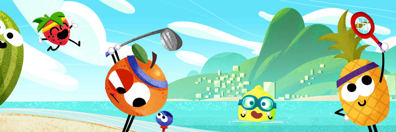 Go bananas for the 2016 Doodle Fruit Games