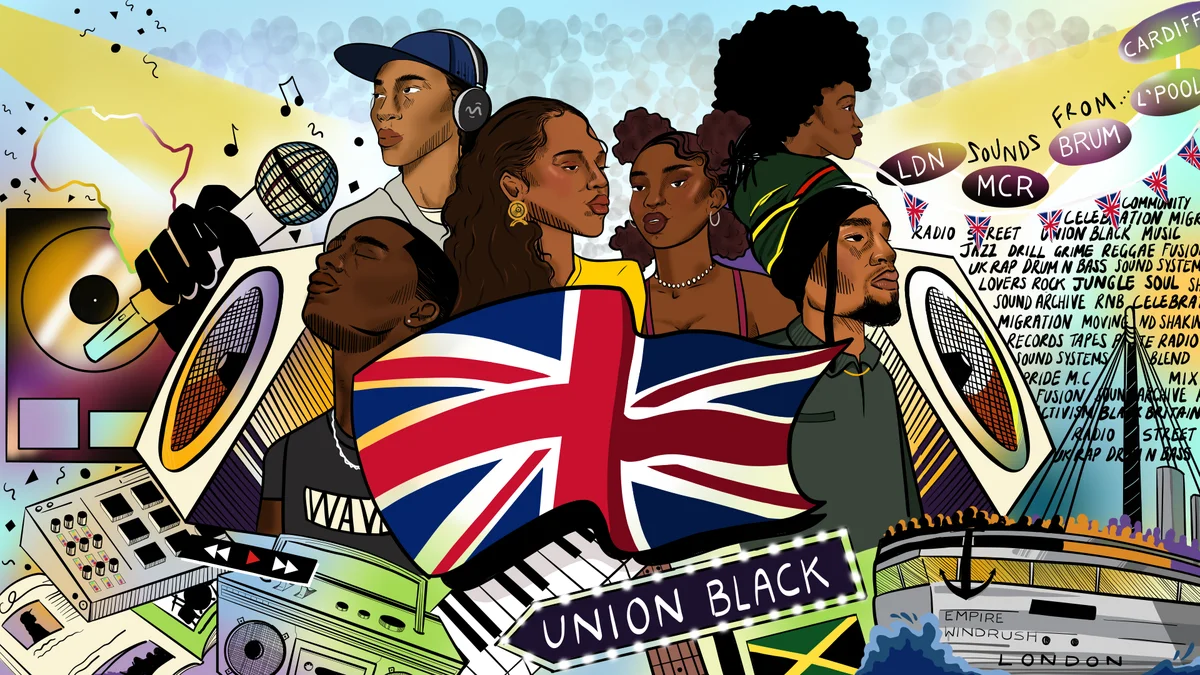 Union Black illustration. By Paris Anthony-Walker, 2023.