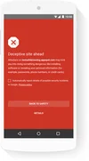Screenshot of a deceptive site blocked in Google Chrome