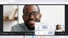 Zwei Personen führen einen Video Call in Google Meet durch