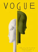 cover of a Vogue magazine with two abstract faces