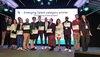 A photo of the recipients of the Climate Journalism Award at the News Impact Summit in Lisbon, Portugal