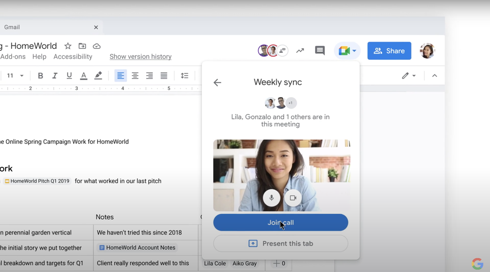 Un video que presenta el lienzo inteligente, una nueva experiencia de producto para Google Workspace