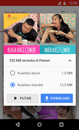 YouTube Go in Indonesia