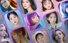 Ten headshots of women and children edited with AI