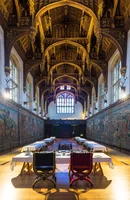 A photo showing the Great Hall built by King Henry VIII. The Hall is an entranceway to the King’s state apartments and was a communal dining room.