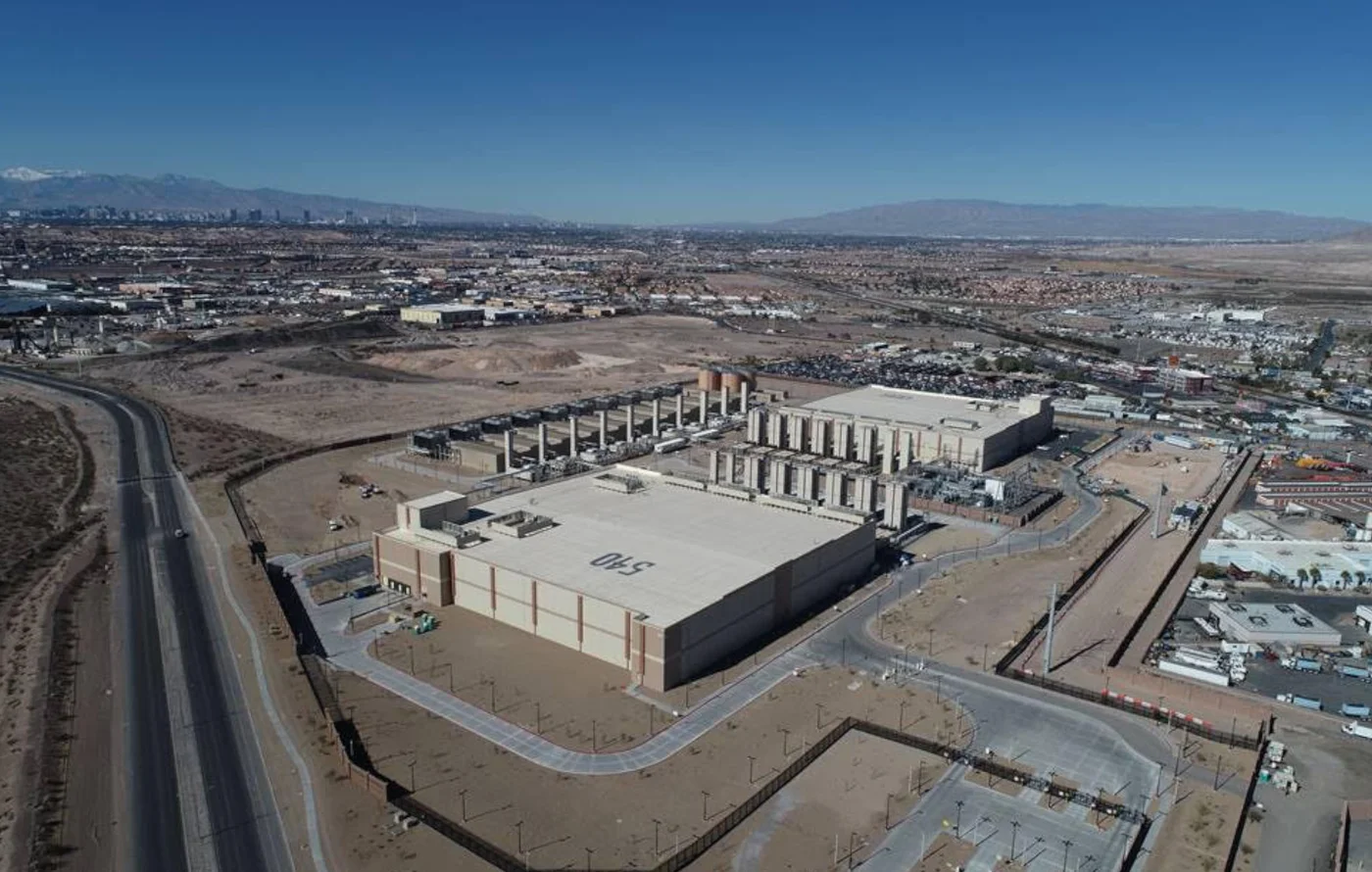 An overhead photo of our data center in Henderson, Nevada