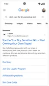 Image of a Search ad on the Google results page that was created with the help of generative AI