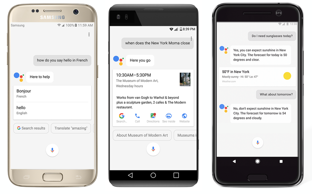 Google Assistant становится доступен