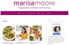 Marisa’s webpage with pictures of salad and pizza.