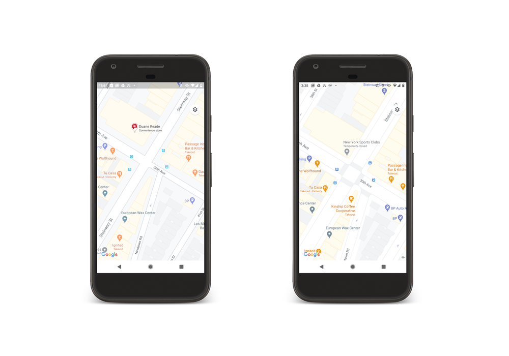 Google Maps actualização