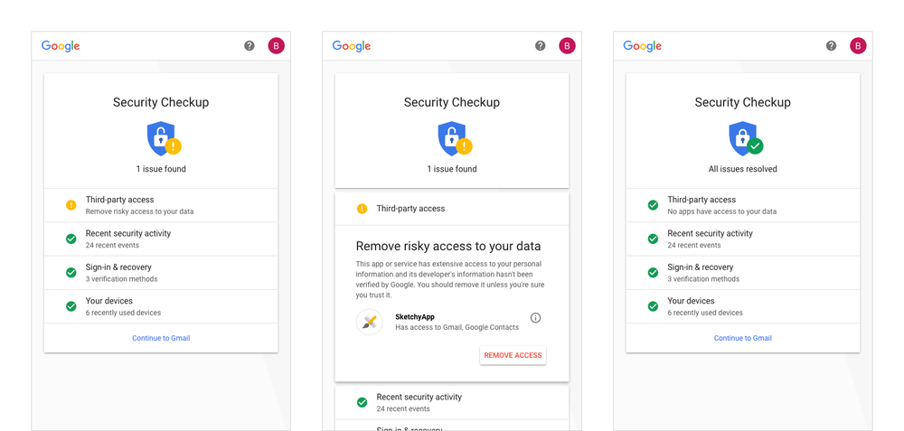 security checkup update - en