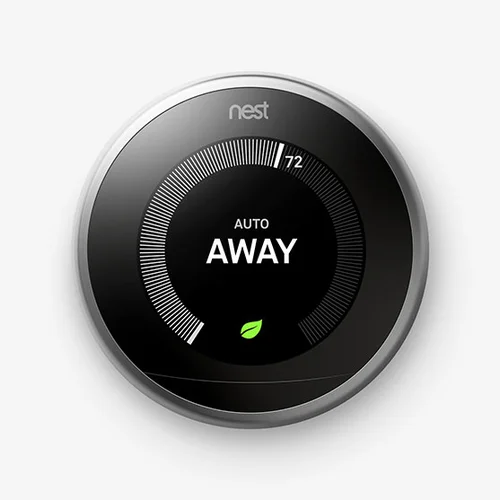 Nest Learning Thermostat knows when you are away from home and