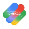 Buntes Logo auf dem mit weißer Farbe steht "Google ist auf der Dmexco"