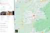 Alerta de SOS no Google Maps mostra áreas impactadas no mapa e barra à esquerda com notícias e links úteis