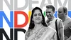 Cut-out, black-and-white images of Jyotsna Kaki, a woman with long, dark hair and, Victor Tsaran and Nimer Jabar, two men with short hair appear in front of the acronym, NDEAM. The acronym is partially obscured by the image and spelled out three times: in gray, in Google brand colors, and in black.