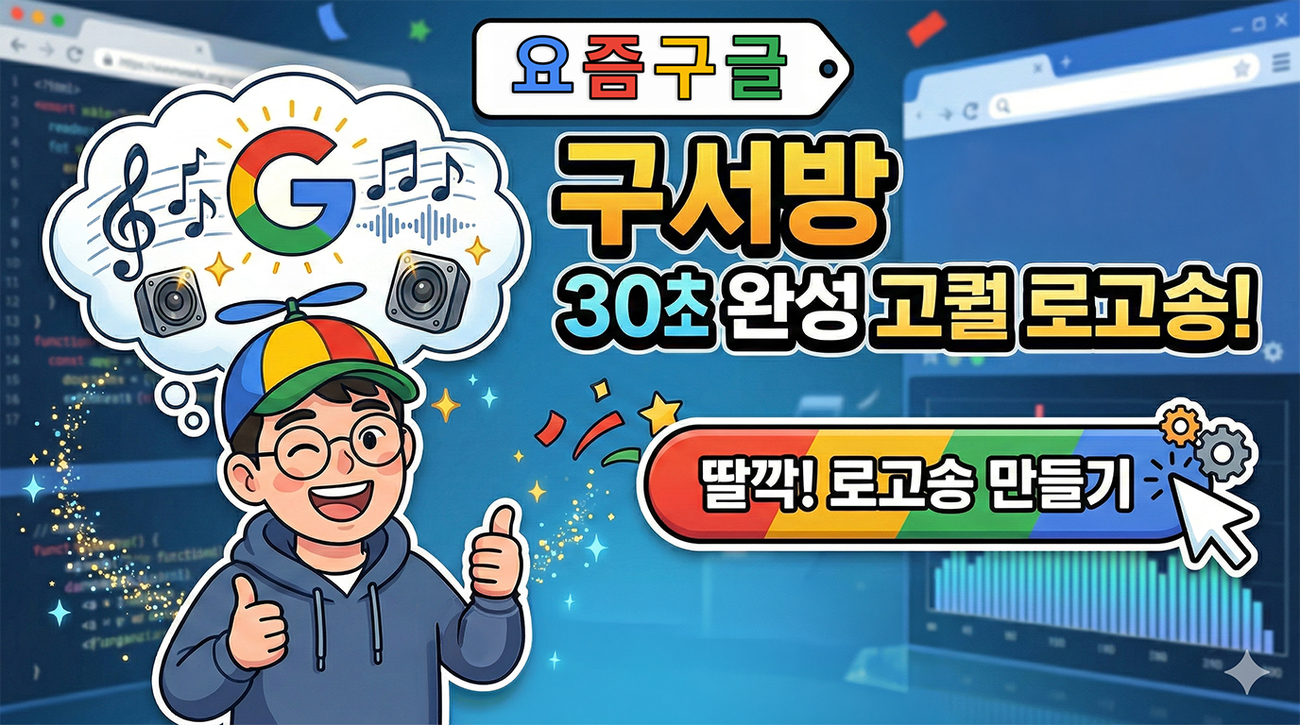 [요즘 구글] TMI 요정 데뷔! 구서방이 30초 만에 고퀄 로고송 딸깍 뽑은 썰 섬네일