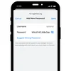 Image showing how Chrome can automatically generate strong passwords on iOS