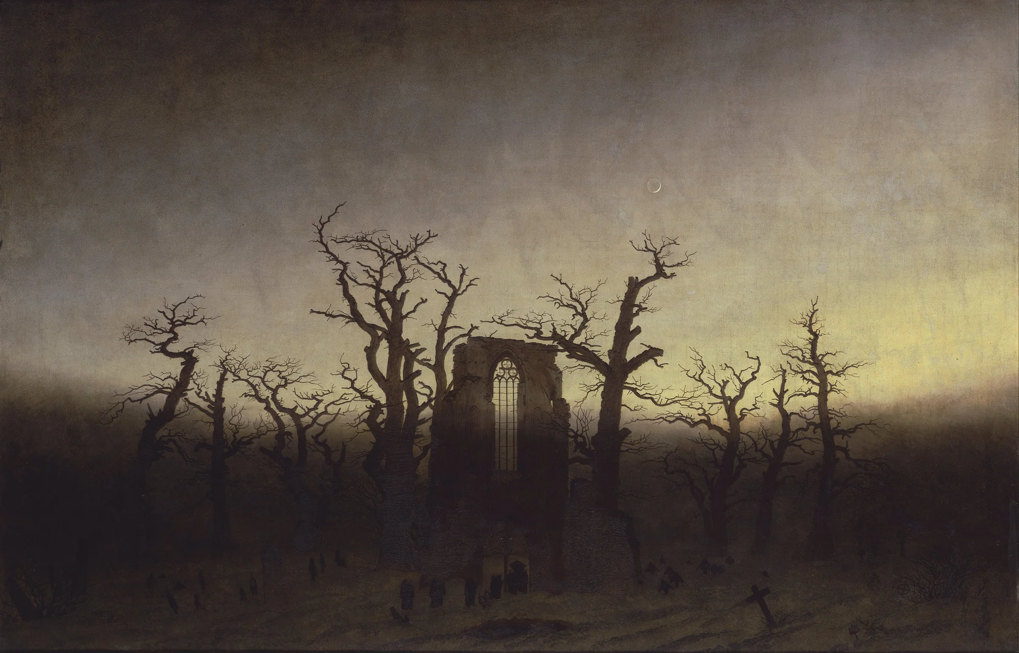 Abbey among Oak Trees - David Friedrich, 1809-10