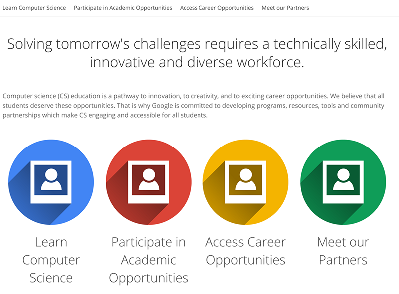 All of Google’s CS Education Programs and Tools in One Place