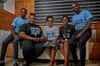 Picture shows a group of five people who make up the team at the Dubawa Centre for Journalism Innovation and Development, who will automate radio fact-checking.