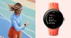Een vrouw is aan het hardlopen met Pixel Watch 2.
