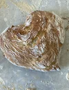 A loaf of bread shaped like a heart.