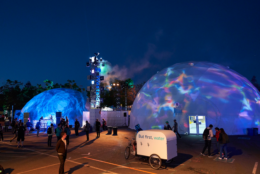 After Dark, our nighttime setup, at I/O 2018.