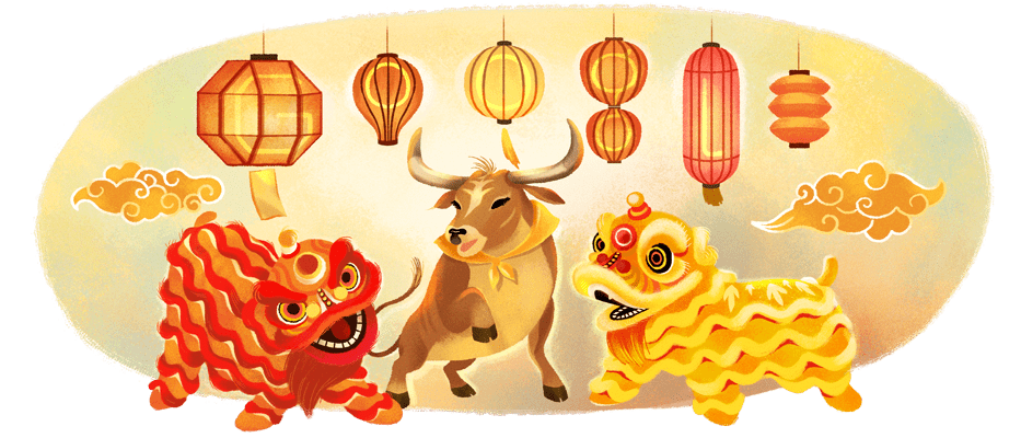 Google Doodle for Lunar New Year 2021